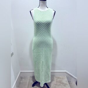 NWT House of Harlow 1960 Womens Crochet Maxi Dress